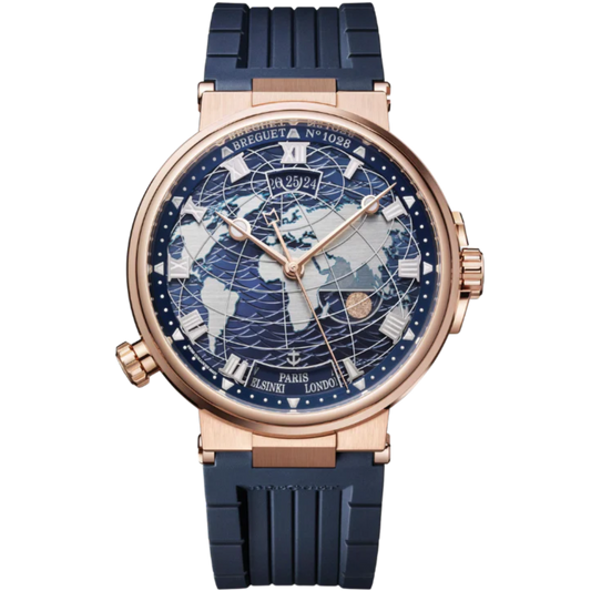 MARINE HORA MUNDI 5557 44 MM ROSE GOLD WITH BLUE DIAL