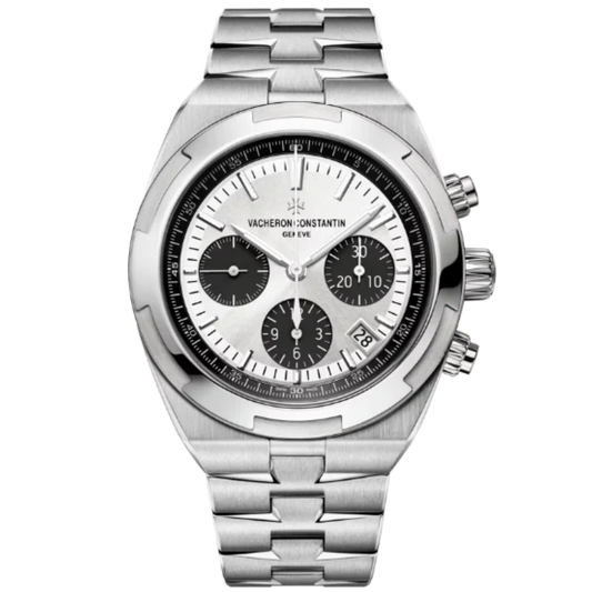 OVERSEAS CHRONOGRAPH 42 MM STAINLESS STEEL WITH WHITE BRASS DIAL