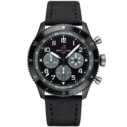 SUPER AVI B04 CHRONOGRAPH GMT MOSQUITO NIGHT FIGHTER 46 MM CERAMIC WITH BLACK DIAL