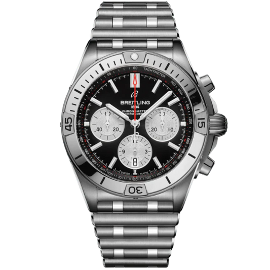 CHRONOMAT B01 42 MM STAINLESS STEEL WITH BLACK DIAL