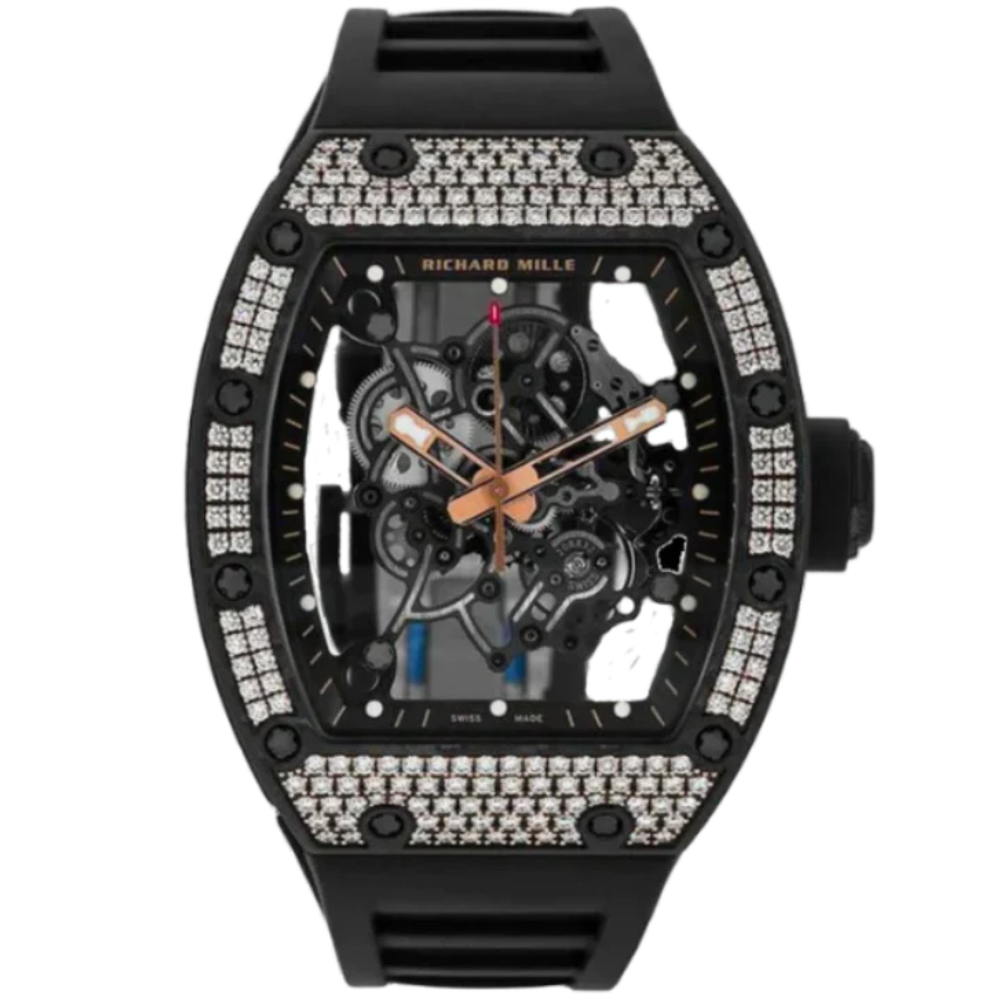 RM 055 Bubba Watson Carbon Rose Gold Diamond Bezel