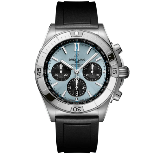 CHRONOMAT B01 42 MM STAINLESS STEEL & PLATINUM WITH ICE BLUE DIAL