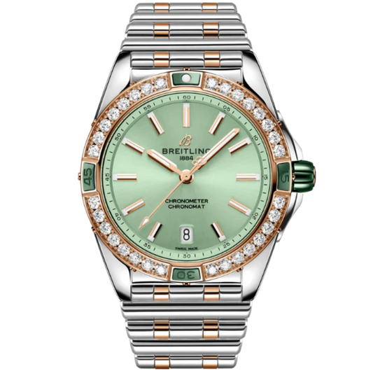 SUPER CHRONOMAT AUTOMATIC 38 MM STAINLESS STEEL & 18K ROSE GOLD WITH GREEN DIAL