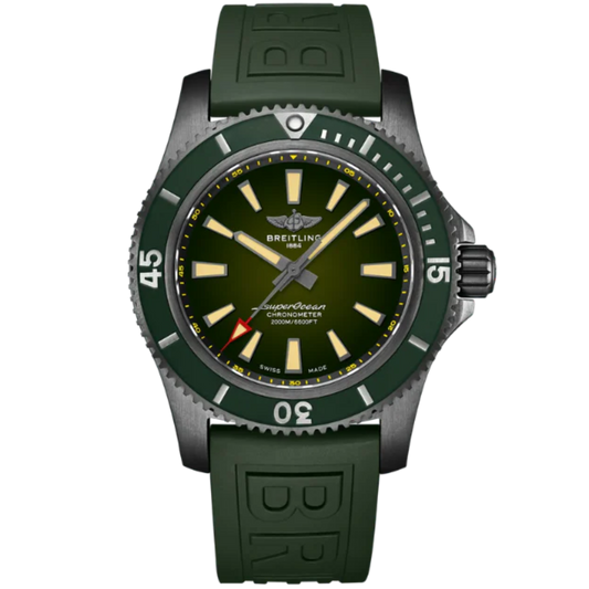 SUPEROCEAN AUTOMATIC BLACK STEEL 46 MM DLC-COATED STAINLESS STEEL WITH GREEN DIAL