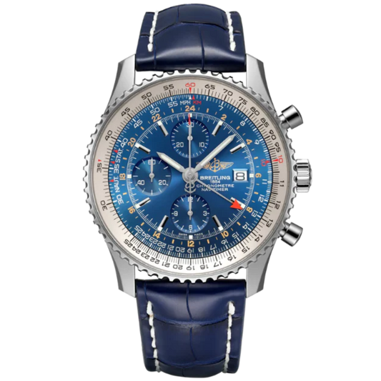 NAVITIMER CHRONOGRAPH GMT 46 MM STAINLESS STEEL WITH BLUE DIAL