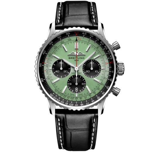 NAVITIMER B01 CHRONOGRAPH 43 MM STAINLESS STEEL WITH MINT GREEN DIAL