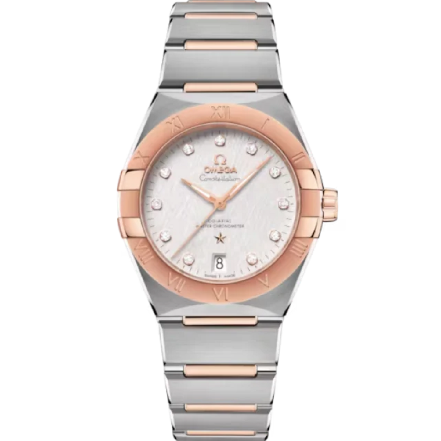CONSTELLATION 36 MM STAINLESS STEEL - SEDNA™ GOLD WITH SILVER DIAL