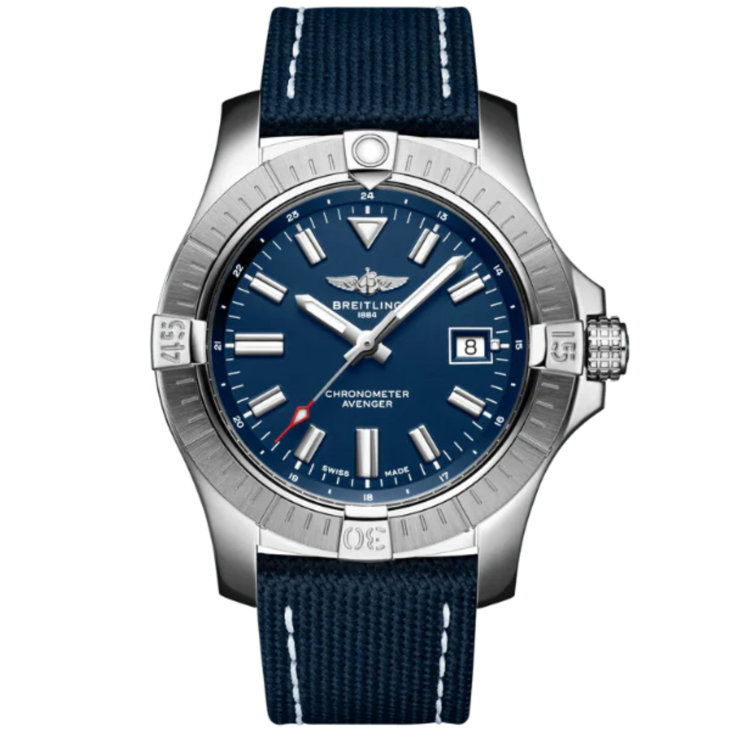 AVENGER AUTOMATIC 43 MM STAINLESS STEEL WITH BLUE DIAL