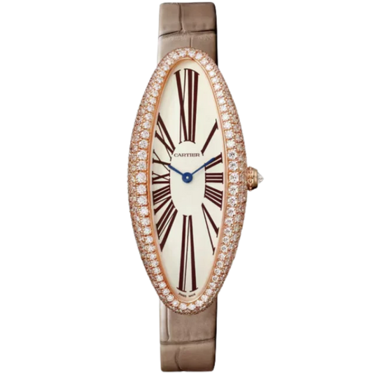 BAIGNOIRE ALLONGEE 47 MM 18K ROSE GOLD WITH SILVER DIAL