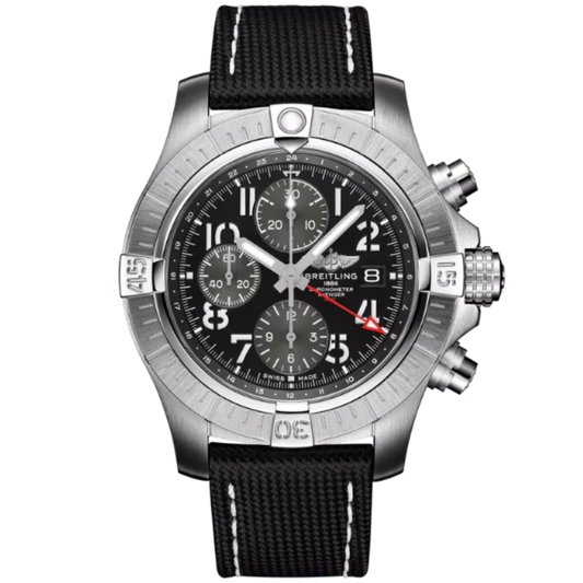 AVENGER CHRONOGRAPH GMT 45 MM STAINLESS STEEL WITH BLACK DIAL