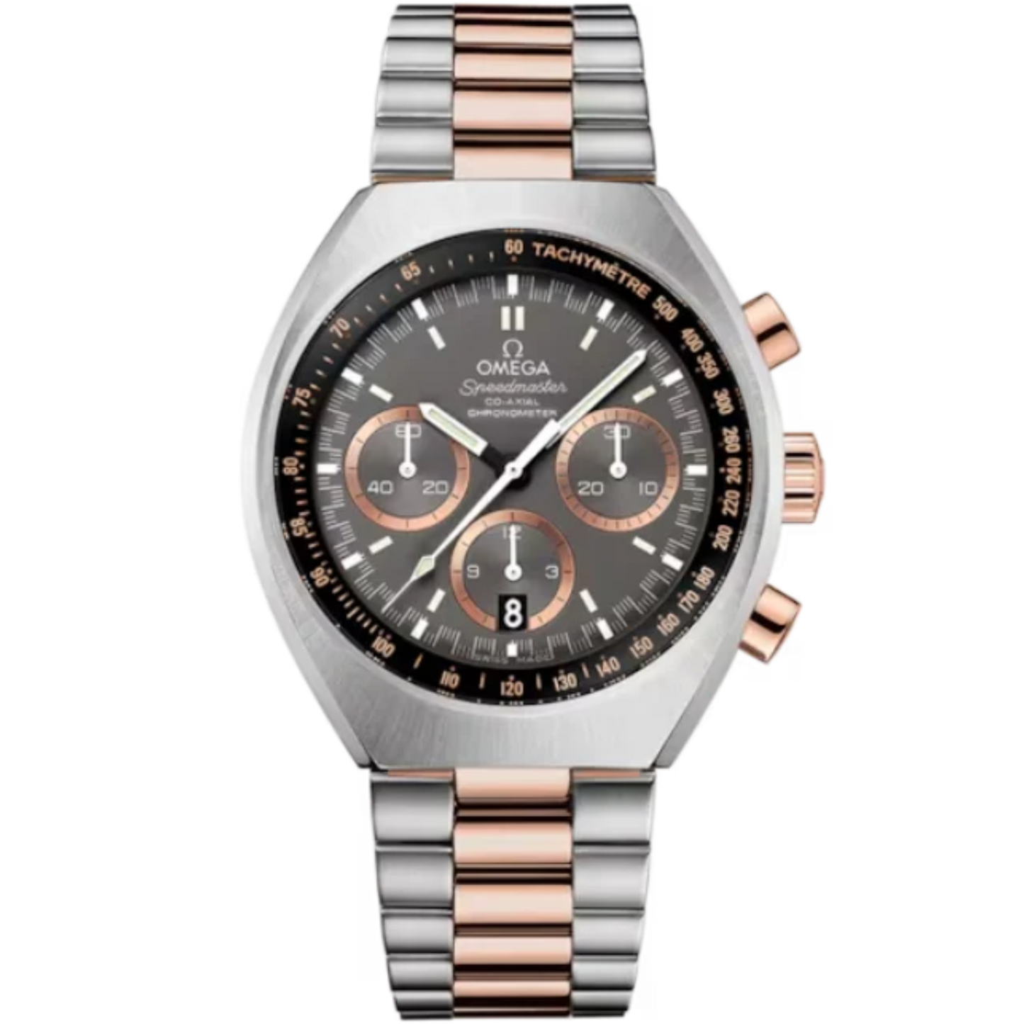 SPEEDMASTER MARK II 46 MM STAINLESS STEEL - SEDNA™ GOLD WITH GREY DIAL