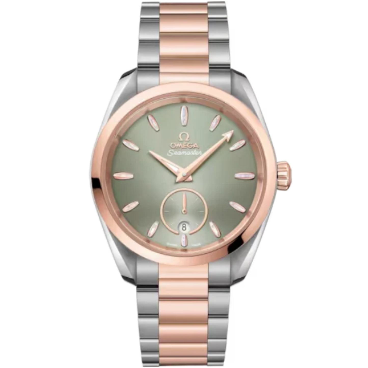 SEAMASTER AQUA TERRA 150M 38 MM STAINLESS STEEL - SEDNA™ GOLD WITH GREEN DIAL