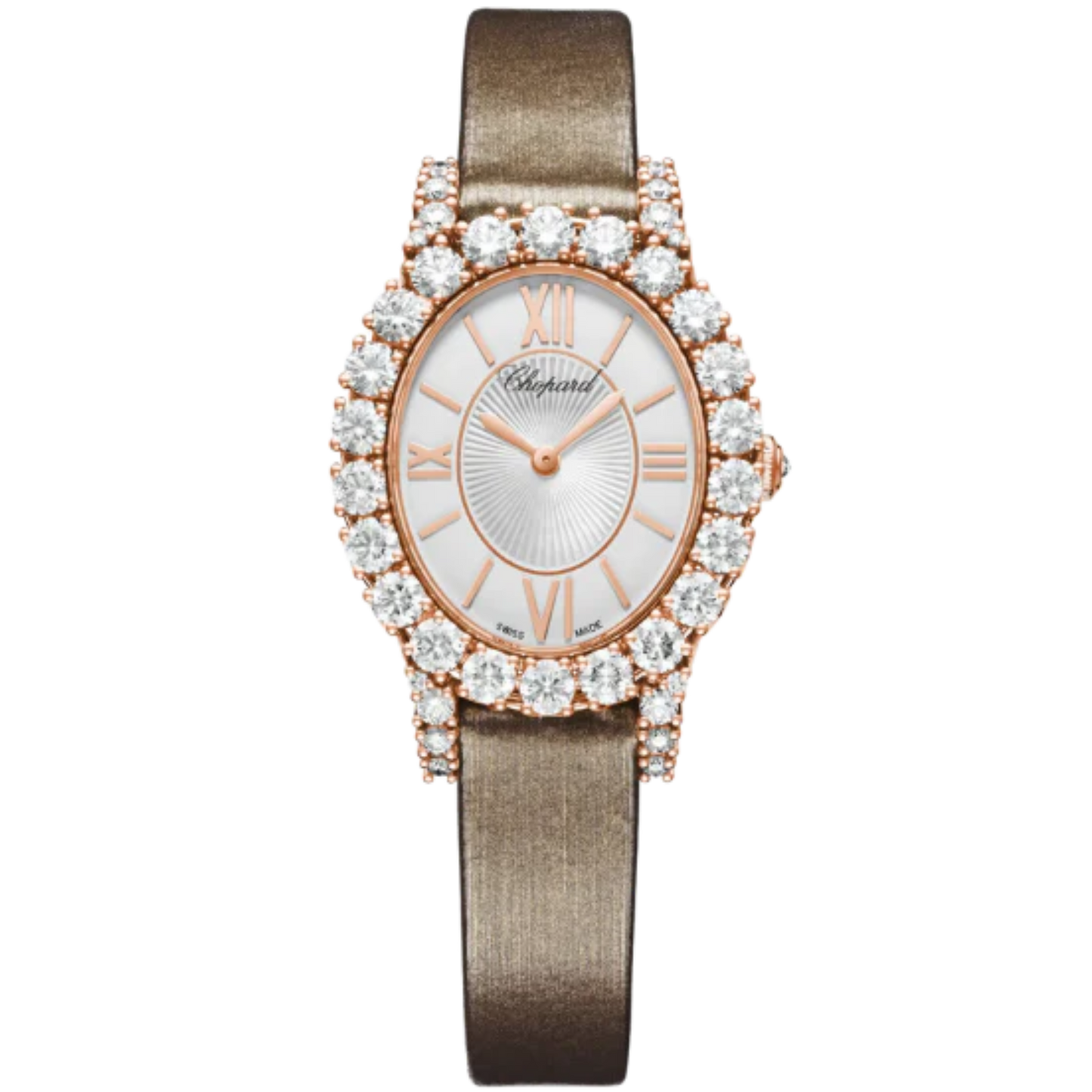 L'HEURE DU DIAMANT 34 MM ETHICAL ROSE GOLD WITH MOTHER OF PEARL DIAL