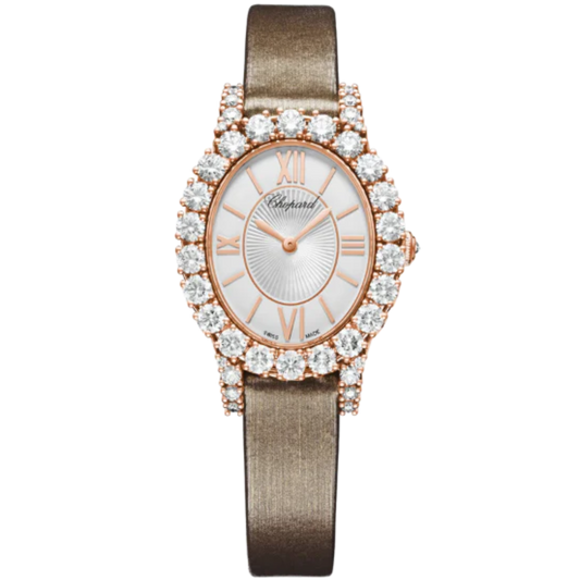 L'HEURE DU DIAMANT 34 MM ETHICAL ROSE GOLD WITH MOTHER OF PEARL DIAL