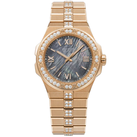 ALPINE EAGLE 36 MM ETHICAL ROSE GOLD WITH GREY MOTHER OF PEARL DIAL