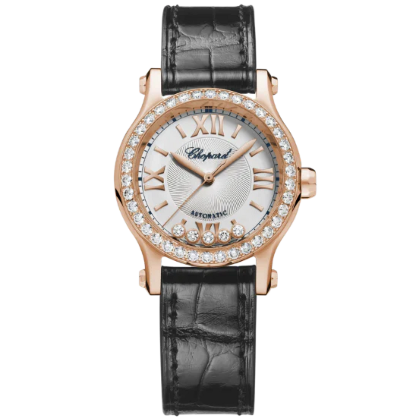 HAPPY SPORT 30 MM ETHICAL ROSE GOLD WITH SILVER DIAL