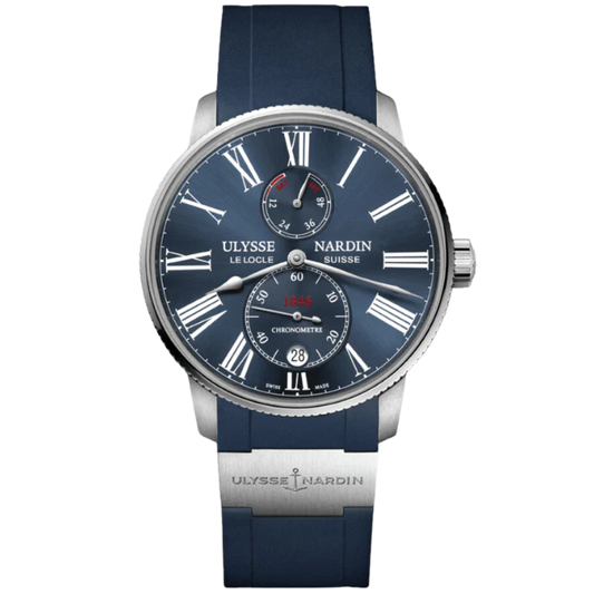 MARINE TORPILLEUR 42 MM STAINLESS STEEL WITH BLUE DIAL
