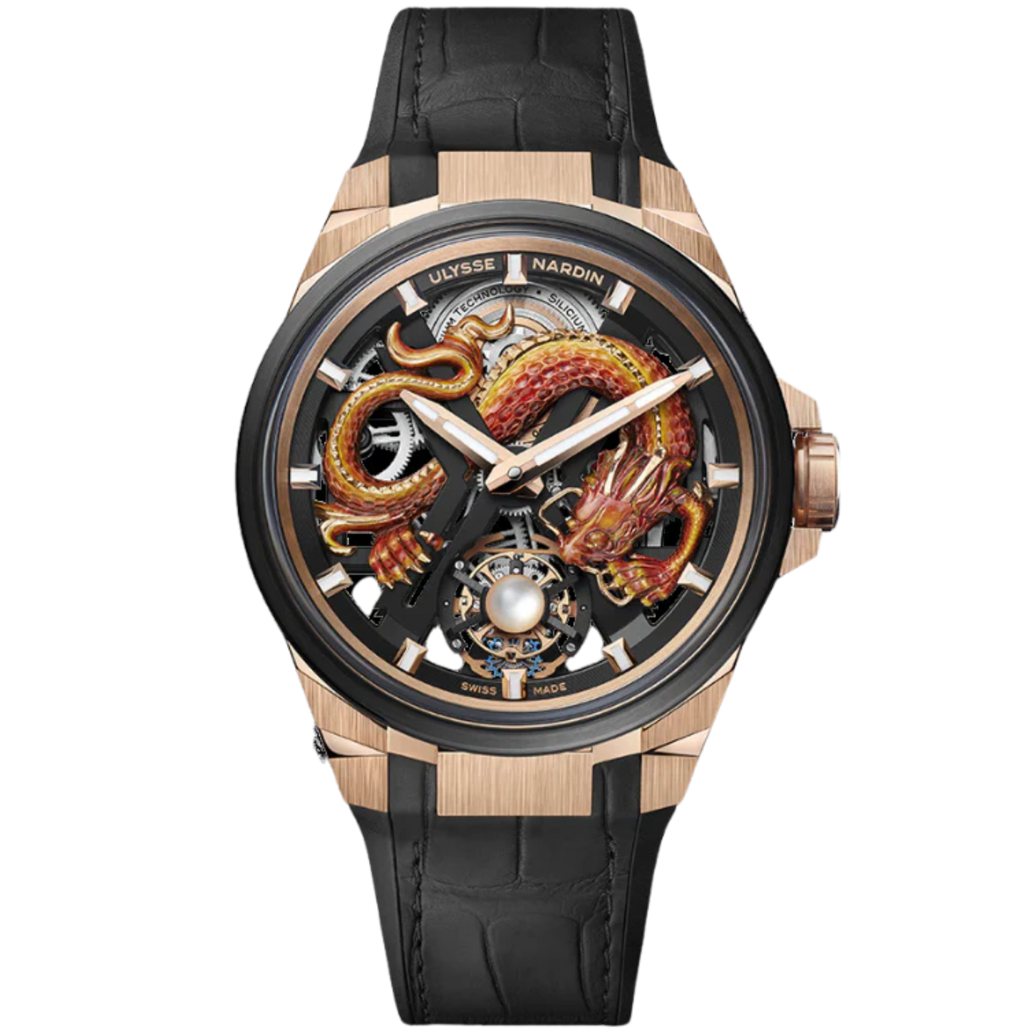 BLAST TOURBILLON DRAGON 45 MM ROSE GOLD - TITANIUM WITH OPEN WORKED DIAL