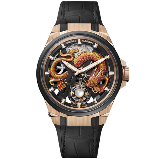 BLAST TOURBILLON DRAGON 45 MM ROSE GOLD - TITANIUM WITH OPEN WORKED DIAL