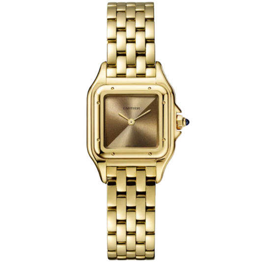 PANTHERE DE CARTIER 30 MM 18K YELLOW GOLD WITH BLUE SAPPHIRE DIAL