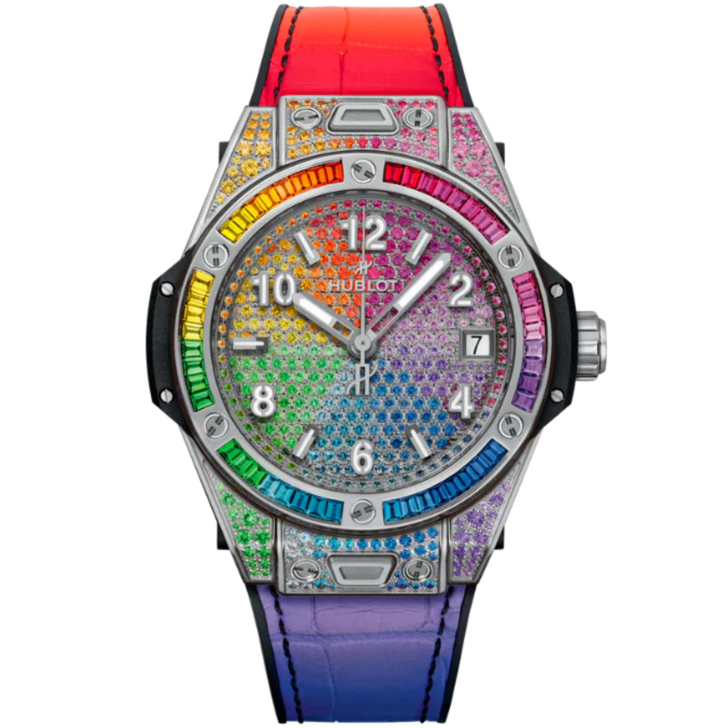 Big Bang 39mm ONE CLICK STEEL RAINBOW