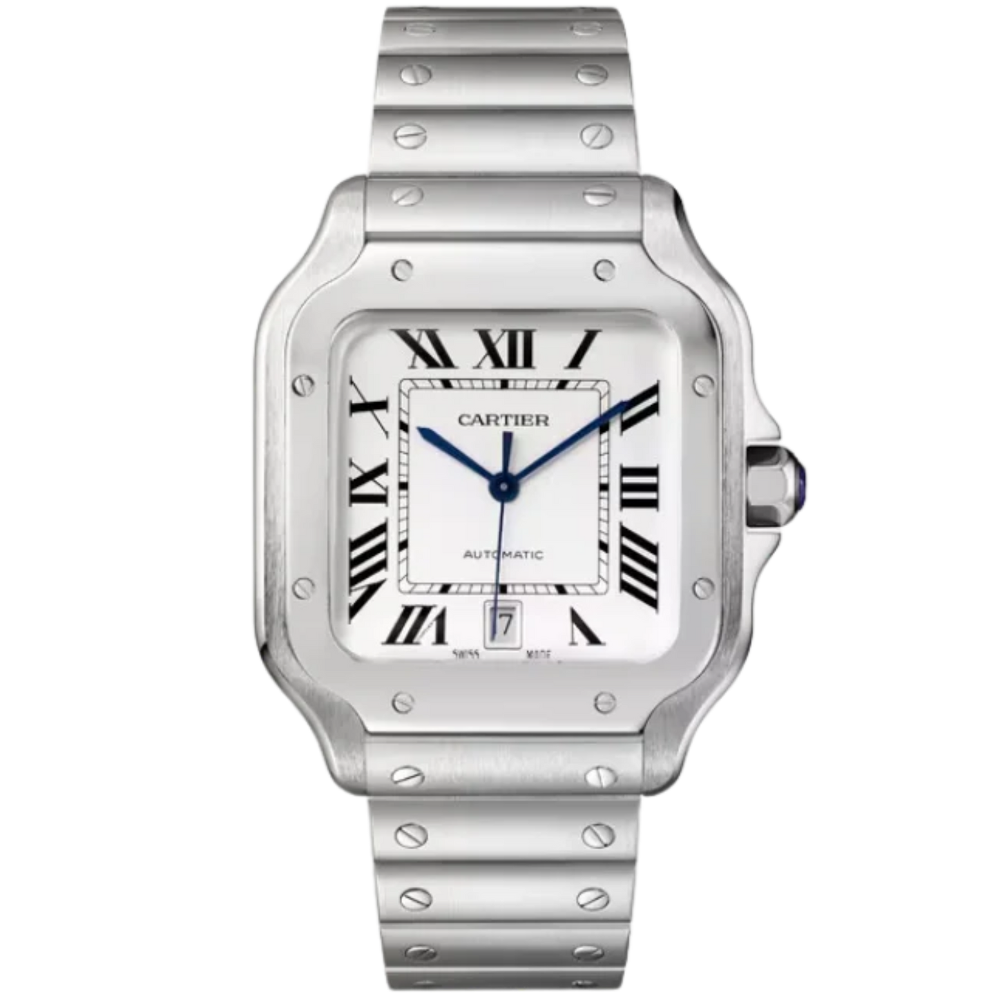 SANTOS 40 MM DE CARTIER SILVER STAINLESS STEEL