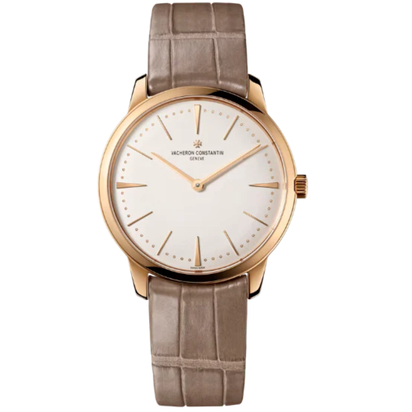 PATRIMONY MANUAL WINDING 36 MM PINK GOLD WITH WHITE BRASS DIAL
