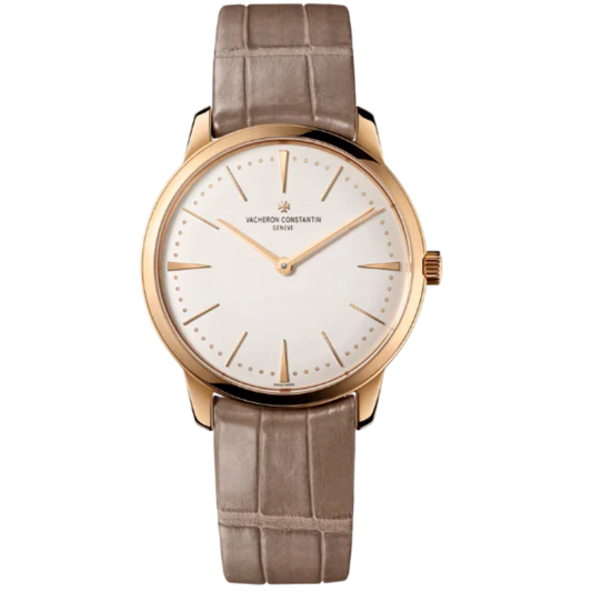 PATRIMONY MANUAL WINDING 36 MM PINK GOLD WITH WHITE BRASS DIAL