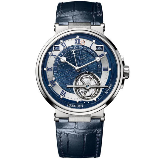 MARINE TOURBILLON EQUATION MARCHANTE 5887 44 MM 950 PLATINUM WITH BLUE DIAL