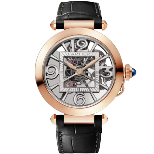PASHA DE CARTIER SKELETON 41 MM 18K ROSE GOLD