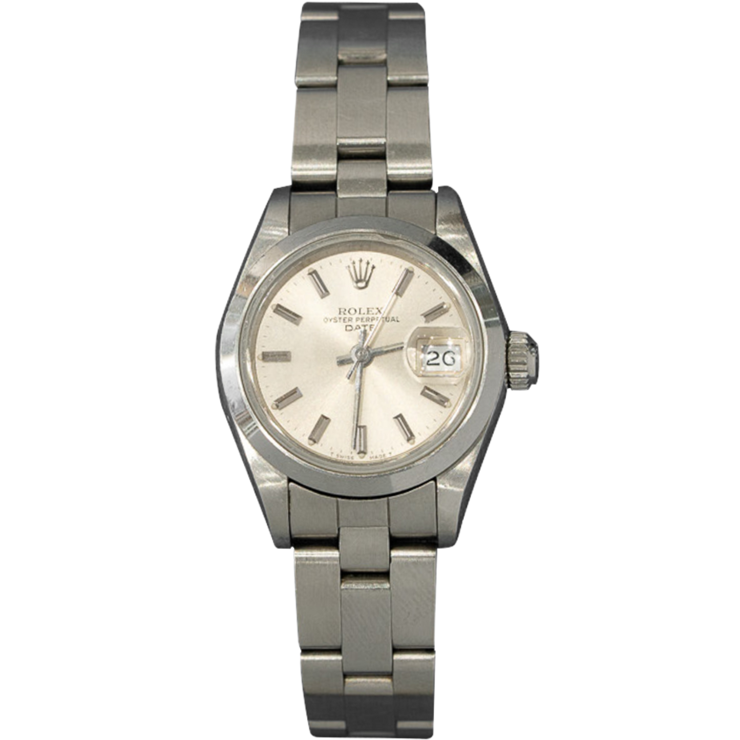 Rolex Datejust Ref. 69160 26mm Stainless Steel Silver Stick Dial on Oyster Bracelet