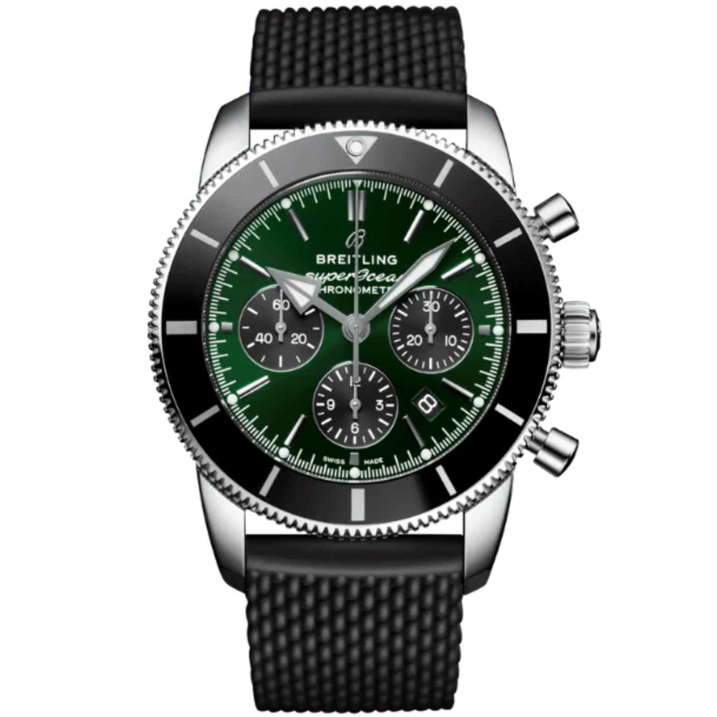 SUPEROCEAN HERITAGE B01 CHRONOGRAPH LIMITED EDITION 44 MM STAINLESS STEEL WITH GREEN DIAL