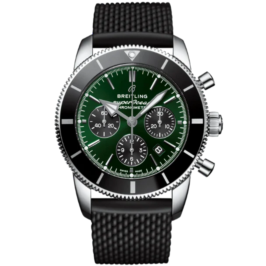 SUPEROCEAN HERITAGE B01 CHRONOGRAPH LIMITED EDITION 44 MM STAINLESS STEEL WITH GREEN DIAL