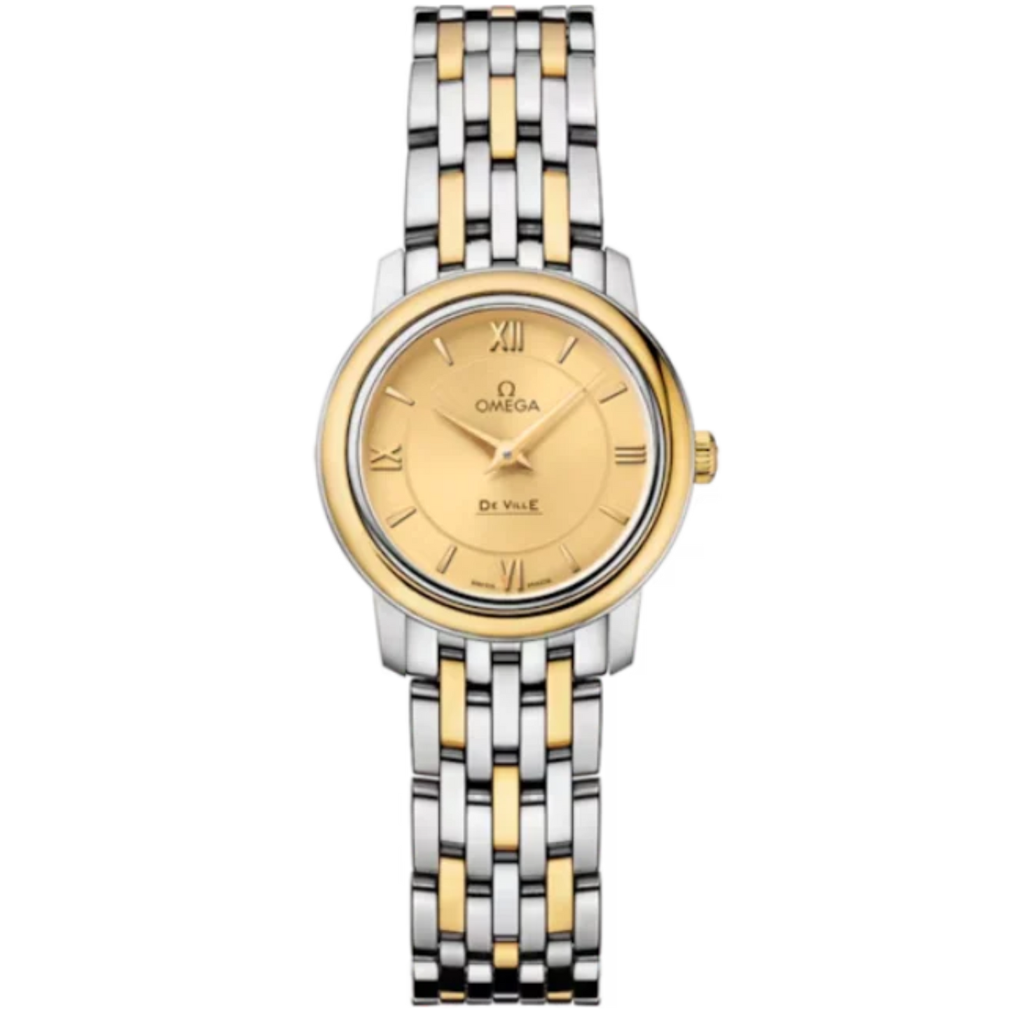 DE VILLE PRESTIGE 24 MM STAINLESS STEEL - YELLOW WITH YELLOW DIAL
