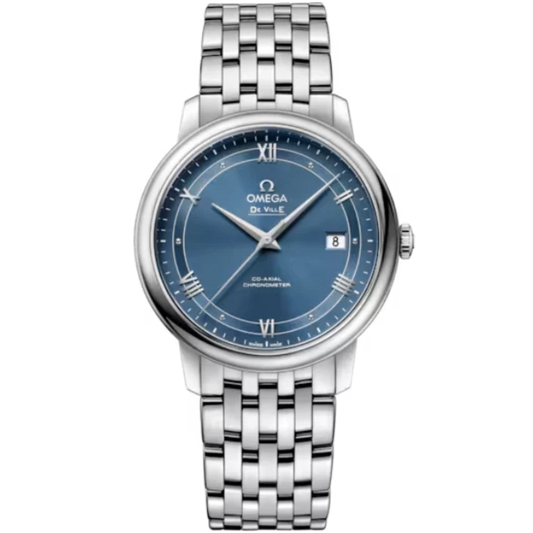 DE VILLE PRESTIGE 39 MM STAINLESS STEEL WITH BLUE DIAL