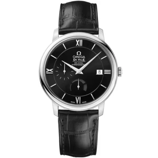 DE VILLE PRESTIGE 39 MM STAINLESS STEEL WITH BLACK DIAL