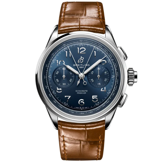 PREMIER B15 DUOGRAPH 42 MM STAINLESS STEEL WITH BLUE DIAL