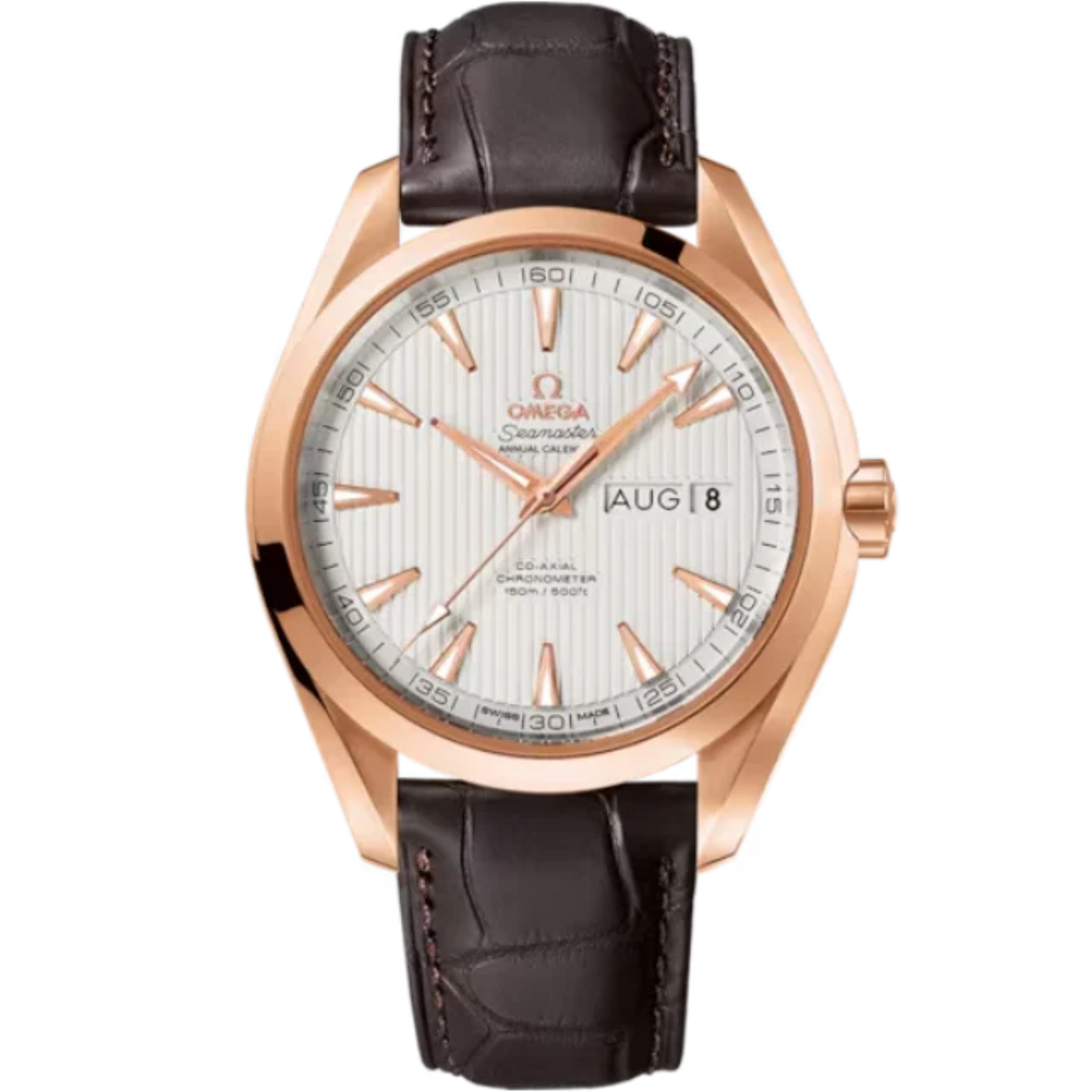 SEAMASTER AQUA TERRA 150M 43 MM RED GOLD WITH SILVER DIAL