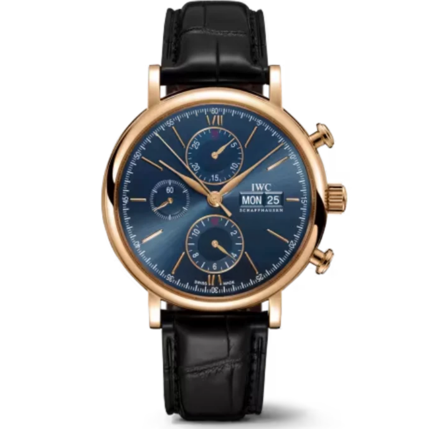 PORTOFINO CHRONOGRAPH 42 MM GOLD WITH BLUE DIAL