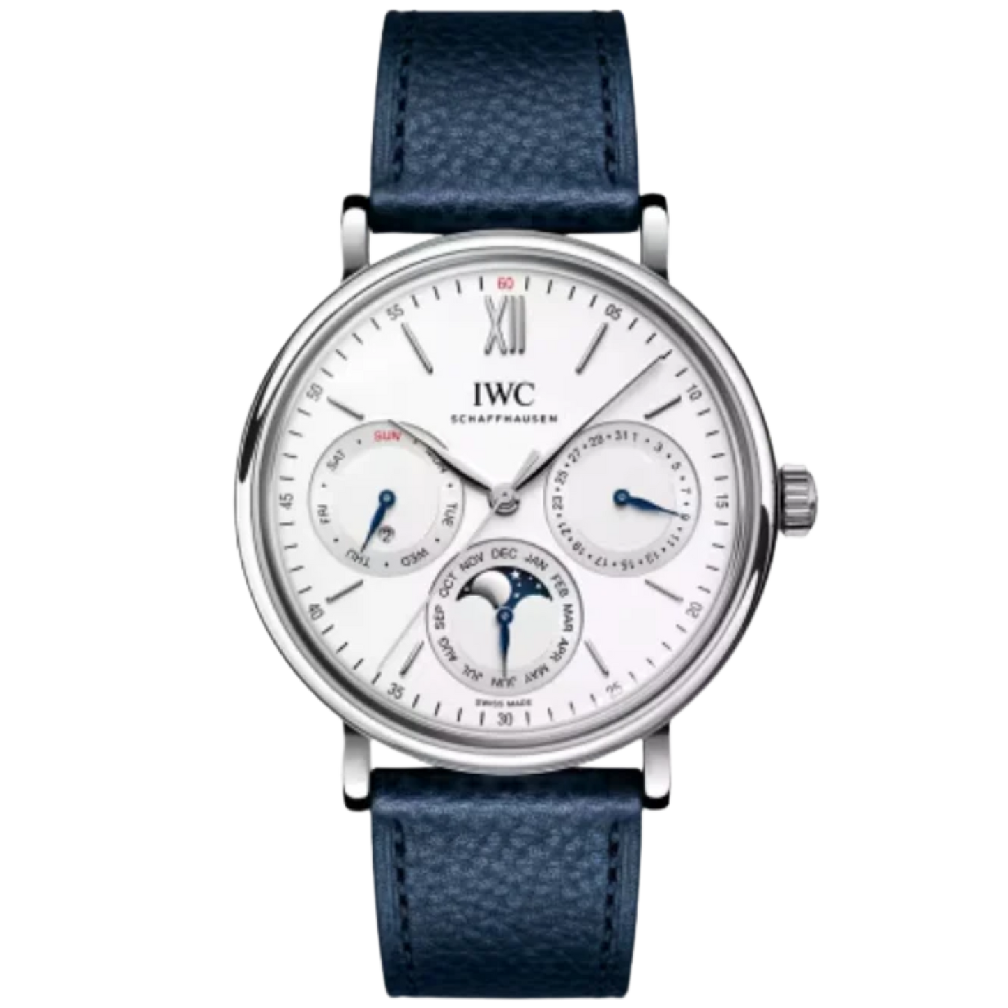 PORTOFINO PERPETUAL CALENDAR 40 MM STAINLESS STEEL WITH WHITE DIAL