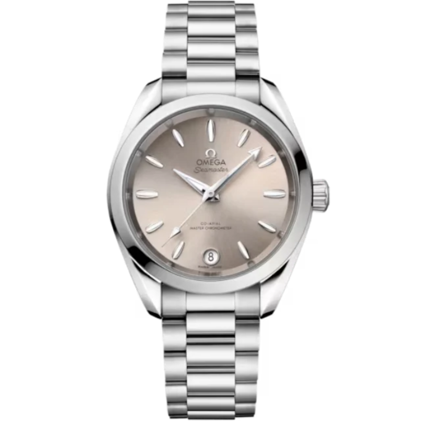 SEAMASTER AQUA TERRA SHADES 34 MM STAINLESS STEEL WITH SANDSTONE DIAL