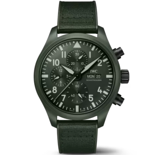 PILOT’S WATCH CHRONOGRAPH TOP GUN EDITION “WOODLAND” 44 MM CERAMIC WITH GREEN DIAL