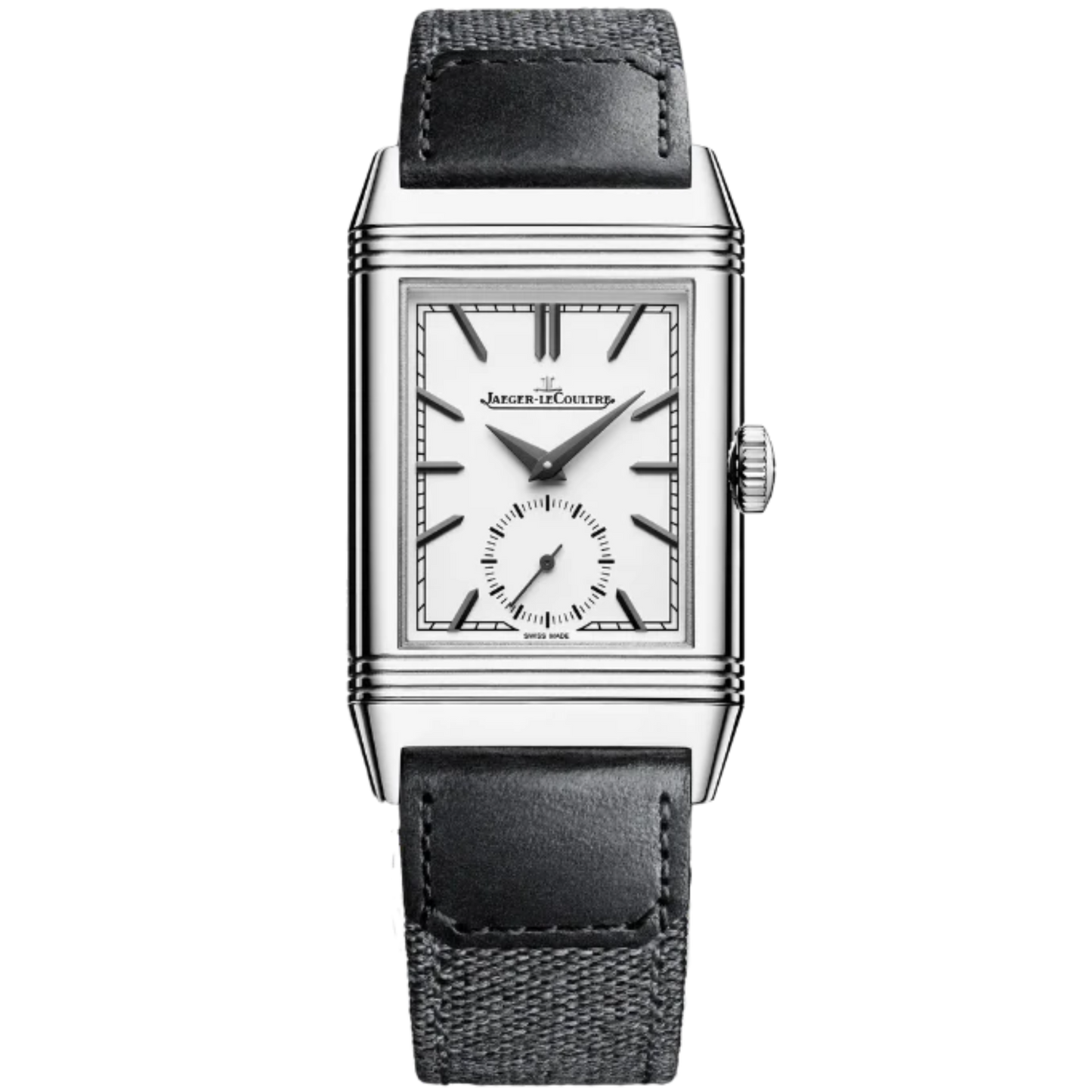 REVERSO TRIBUTE MONOFACE SMALL SECONDS 46 MM STAINLESS STEEL WITH SILVER GREY DIAL