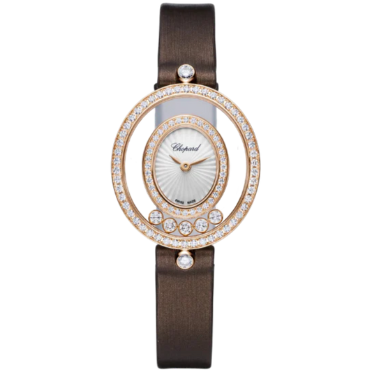 HAPPY DIAMONDS ICONS 29 MM ETHICAL ROSE GOLD WITH MOTHER OF PEARL DIAL