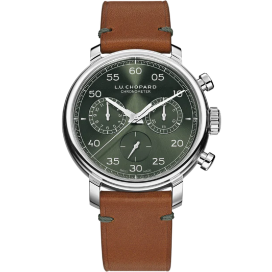 L.U.C 1963 HERITAGE CHRONOGRAPH 42 MM LUCENT STEEL™ WITH GREEN DIAL