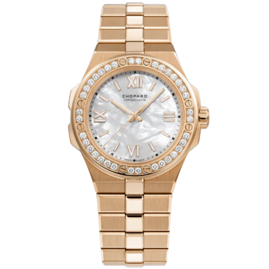 ALPINE EAGLE 36 MM ETHICAL ROSE GOLD WITH MOTHER OF PEARL DIAL