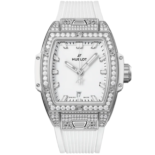 SPIRIT OF BIG BANG 32 MM STEEL WHITE PAVÉ