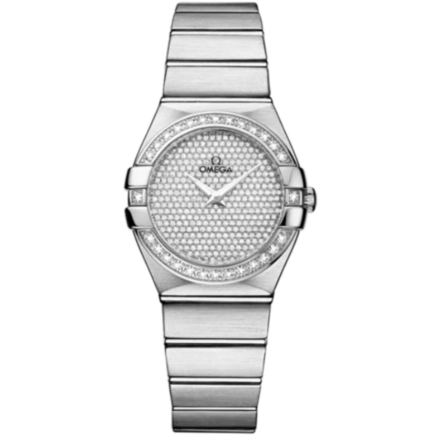 CONSTELLATION 27 MM WHITE GOLD WITH WHITE DIAL