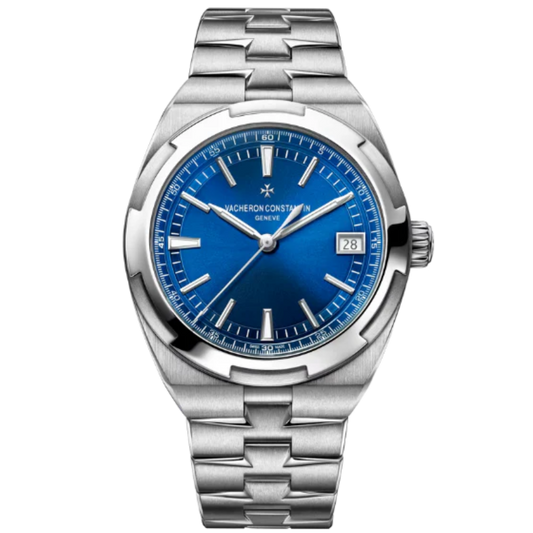 OVERSEAS SELF WINDING 41 MM STAINLESS STEEL WITH BLUE BRASS DIAL