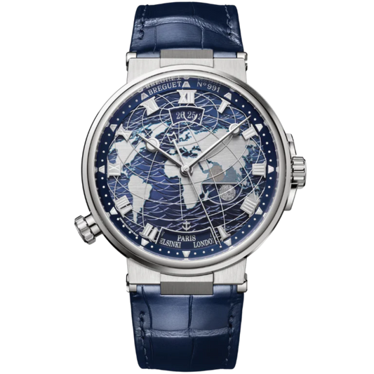 MARINE HORA MUNDI 5557 44 MM WHITE GOLD WITH BLUE DIAL